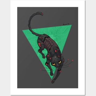 Cyborg Bombay Cat Posters and Art